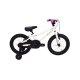 bicicleta infantil rali kids "16" blanco-rosa