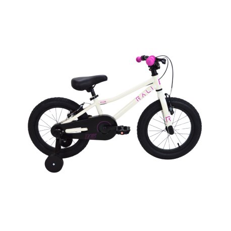 bicicleta infantil rali kids "16" blanco-rosa