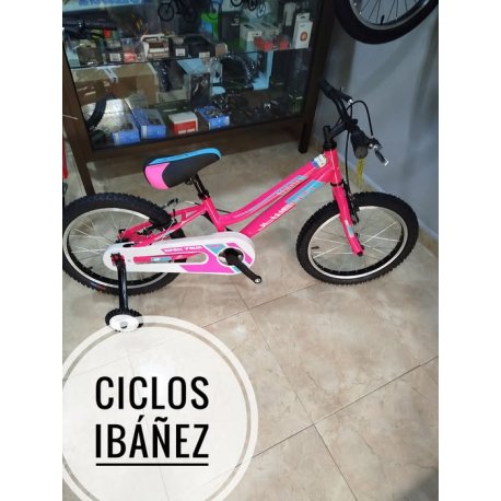 BICI 18" NIÑA ROSA/BLANCO "1200" 