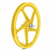 RUEDA TRASERA PLASTICO BMX COLOR AMARILLO