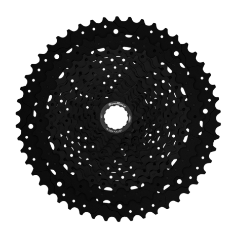 CASSETTE SUNRACE CSMZ600 12 VEL 11-51T BLACK GRAVEL-CITY-E BIKE-MTB