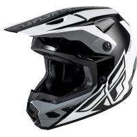 Casco FLY RACING Kinetic Crest negro/blanco/gris