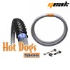 ANTIPINCHAZOS MOUSSE SOLIDO 27,5"-60 TUBELESS 2.80-3.50 "GEAK" + VALVULAS