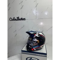 En stock Casco ARAI TOUR-X5 Discovery azul talla L