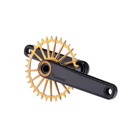 BIELAS GARBARUK XC CRANKSET (175MM, BLACK, GOLD)