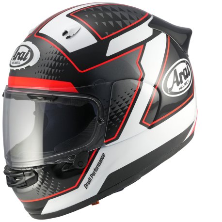 Casco ARAI Quantic Giu rojo