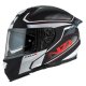 casco nzi EURUS 4 STREAM DUO CHARMANT BLACK&WHITE&TINTED S MATT