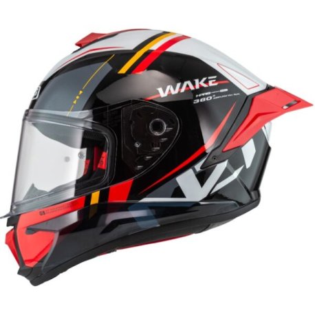 casco nzi WAKE STREAM BOOSTER STRIPES BLACK&WHITE&RED