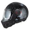casco modular nzi MINIMOD DUO META BLACK&SILVER