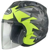 especial 15 aniversario Casco jet ARAI SZ-R EVO Frost Mimesis amarillo