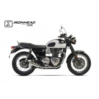 Silenciadores IXIL Ironhead Conical - lado izquierdo + lado derecho TRIUMPH BONNEVILLE 1200 T120 ABS 2016-2024