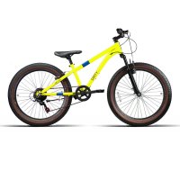 BICICLETA 24 "FAT200" 1x7VEL C/SUSP AMARILLO
