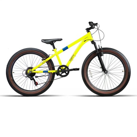 BICICLETA 24 "FAT200" 1x7VEL C/SUSP AMARILLO