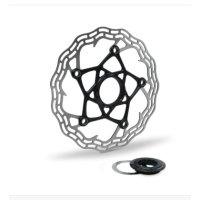 DISCO FRENO GALFER ROAD SHARK 160X1.8MM CL BLACK CENTERLOCK