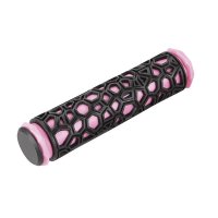 PAR PUÑOS GOMA "RED" NEGRO/ROSA