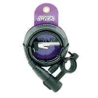 Candado espiral BTT c/soporte. 180 cm