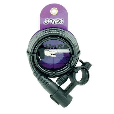 Candado espiral BTT c/soporte. 180 cm