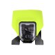 Careta con faro LED RACETECH amarillo fluor-negro R-MASKHSQGF01