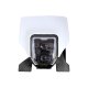Careta con faro LED RACETECH blanco/negro R-MASKHSQBN01