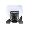 Careta con faro LED RACETECH blanco/negro R-MASKHSQBN01