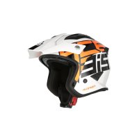 CASCO ACERBIS TRIAL ARIA GRAPHIC BLANCO-NARANJA