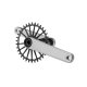BIELAS GARBARUK XC CRANKSET (175MM, BIELA PLATA, CIERRE BLACK) ENTREGA MAYO