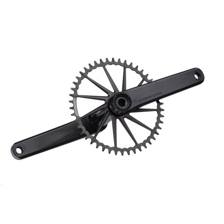 BIELAS GARBARUK ROAD/GRAVEL CRANKSET (175MM, BLACK, BLACK)