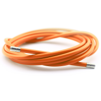 Funda cable acero laminado ø5 naranja 2m