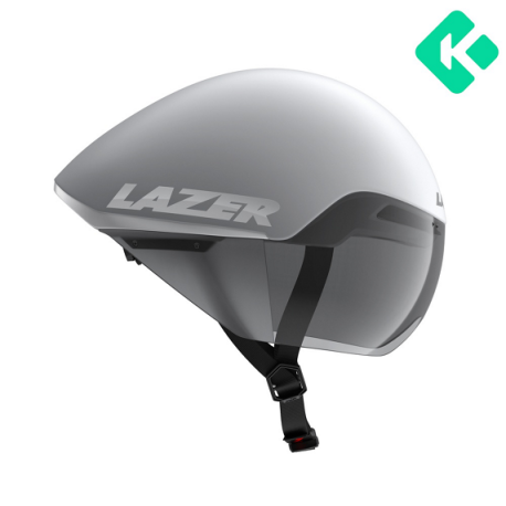 casco lazer Victor KC Matte White Silver talla M-L