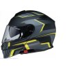casco modular premier solaris 2.0 negro-gris-amarillo