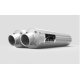 REBAJAS MARZO ESCAPE HMF Dual Performance Series Silencer - Brushed Stainless Steel/ Turn Down Polaris RZR