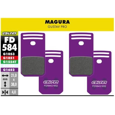 PASTILLAS FRENO GALFER DISCO E-BIKE BRAKE PAD MAGURA GUSTAV PRO