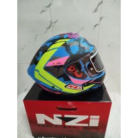 EN STOCK casco TRENDY 3 STREAM OCELO BLUE&WHITE&SKY BLUE MATT talla M