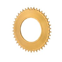 PLATO GARBARUK ROAD THREAD MOUNT CHAINRING FOR RED XPLR AXS POWER METER (REDONDO, 42T, GOLD) SPIDER MOUNT