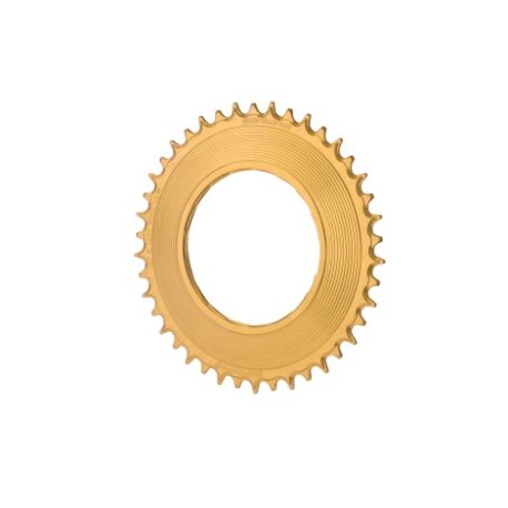 PLATO GARBARUK ROAD THREAD MOUNT CHAINRING FOR RED XPLR AXS POWER METER (REDONDO, 42T, GOLD) SPIDER MOUNT