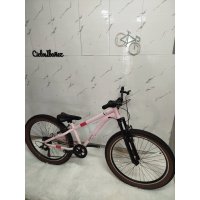 BICI 26" UNISEX ACERO "FAT200" 1x7VEL C/SUSP ROSA 2026 TALLA S