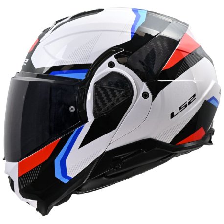 Casco modular LS2 FF910 ADVANT II TRIPLE BLANCO-AZUL-ROJO