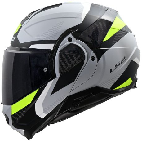 Casco modular LS2 FF910 ADVANT II TRIPLE GRIS-AMARILLO
