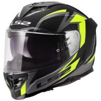 CASCO LS2 INTEGRAL FF818 STORM III DYNAMO NEGRO MATE-AMARILLO
