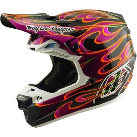 Casco TROY LEE DESIGNS SE5 Carbon Mips - Torched negro/violeta