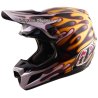Casco TROY LEE DESIGNS SE5 Carbon Mips Overspray negro/oro