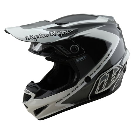 Casco TROY LEE DESIGNS GP Shutter Gris/Blanco