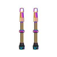 VALVULAS ALUMINIO F/V 48MM (PAR) COLOR OIL Dr.Bike