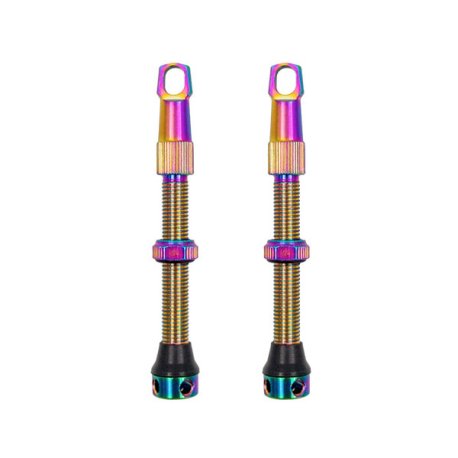 VALVULAS ALUMINIO F/V 48MM (PAR) COLOR OIL Dr.Bike