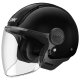 casco jet SMK LAMINAR NEGRO BRILLO (GL200)