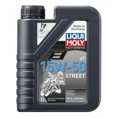 Aceite de motor LIQUI MOLY HC Sintético 4T 15W-50 Street Botella 1L