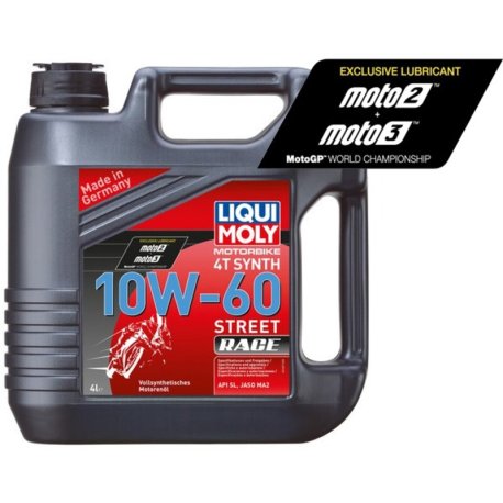 Aceite de motor LIQUI MOLY Sintético 4T 10W-60 Street Race Garrafa 4L