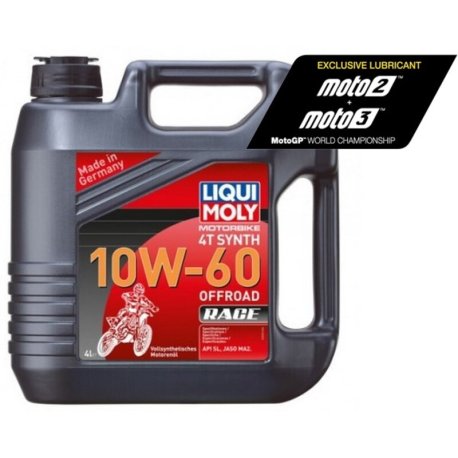 Aceite de motor LIQUI MOLY Sintético 4T 10W-60 Off-Road Race Garrafa 4L