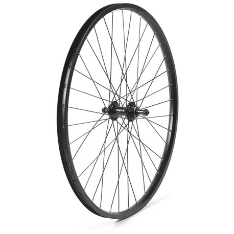 RUEDA TRASERA 26" NEGRA, PERFIL 20MM ALUMINIO PIÑON ROSCA, 36 H C/CIERRE