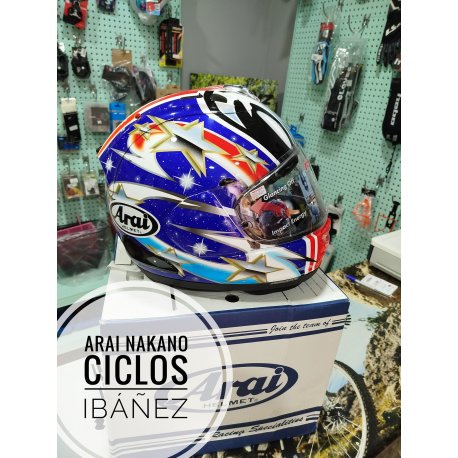 En stock Casco ARAI RX-7V EVO Nakano talla L (Lo tengo en la exposicion pero nuevo a estrenar)